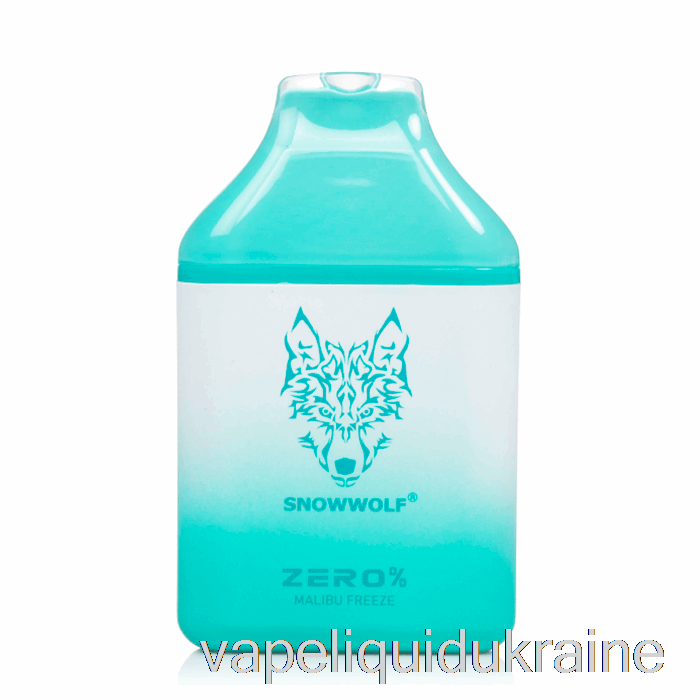 Vape Liquid Ukraine Snowwolf Zero 5500 0% Nicotine Free Disposable Malibu Freeze